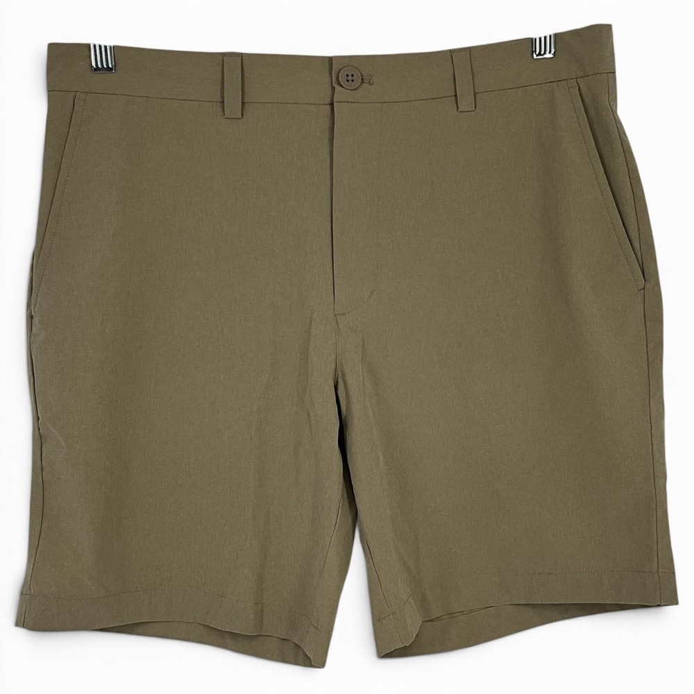 Vineyard Vines Performance Breaker Shorts Mens 35 Khaki Tan Stretch Golf Casual